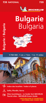 Bulgaria - Michelin National Map 739 - Michelin