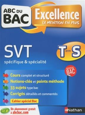 SVT, terminale S : spécifique & spécialité