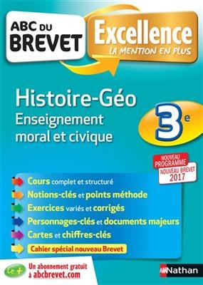 Histoire géographie, enseignement moral et civique : 3e -  Gstalter-Mortagne Sandrine