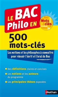 Le bac philo en 500 mots-clés -  Huisman Denis