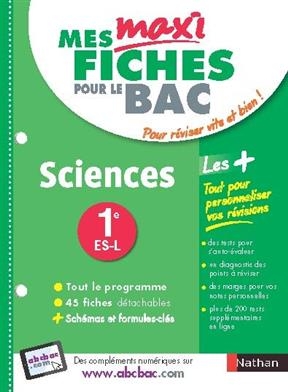 Sciences, 1re ES, L - ANNE-LAURE ADAM-HAVE, Christian Camara,  COHEN