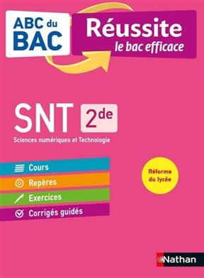 SNT, sciences numériques et technologie 2de : réforme du lycée