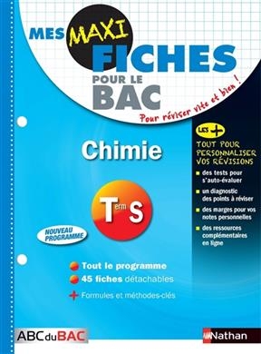 Chimie, terminale S : nouveau programme