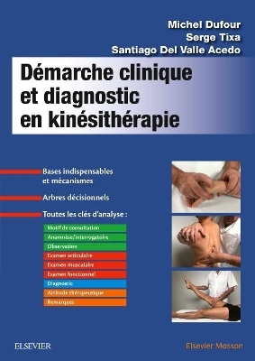 Démarche clinique et diagnostic en kinésithérapie - Michel Dufour, Serge Tixa, Santiago Del Valle Acedo