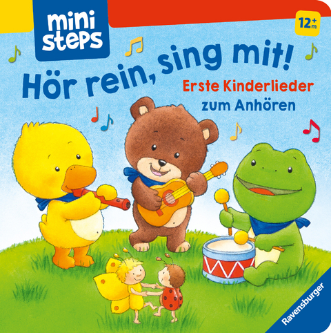 ministeps: Hör rein, sing mit! Erste Kinderlieder zum Anhören: Soundbuch ab 1 Jahr, Spielbuch, Bilderbuch -  Volksgut