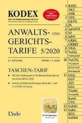 KODEX Anwalts- und Gerichtstarife 5/2020 - Dokalik, Dietmar; Doralt, Werner