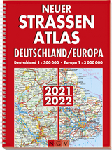 Neuer Straßenatlas Deutschland/Europa 2021/2022 - 