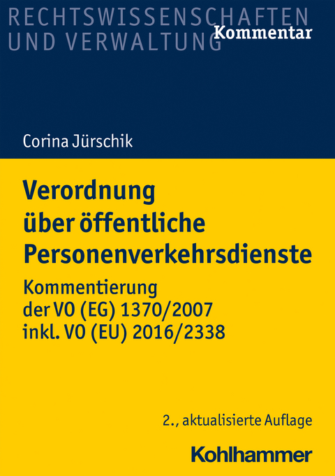 Verordnung über öffentliche Personenverkehrsdienste - Corina Jürschik