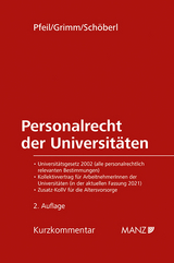 Personalrecht der Universitäten - Walter J. Pfeil, Markus Grimm, Doris Schöberl