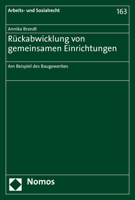 Rückabwicklung von gemeinsamen Einrichtungen - Annika Brandt