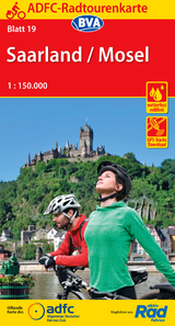 ADFC-Radtourenkarte 19 Saarland /Mosel 1:150.000, reiß- und wetterfest, E-Bike geeignet, GPS-Tracks Download - 