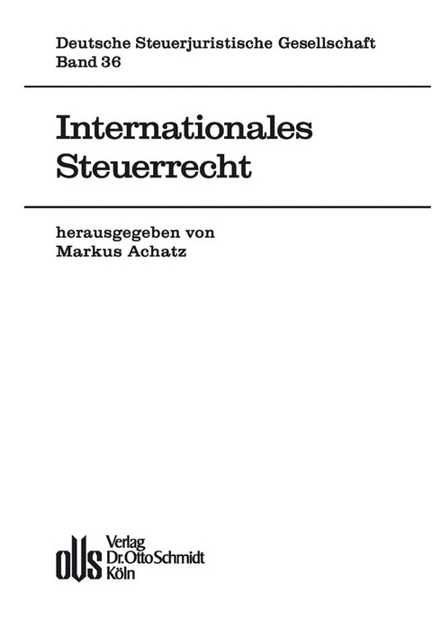 Internationales Steuerrecht - 