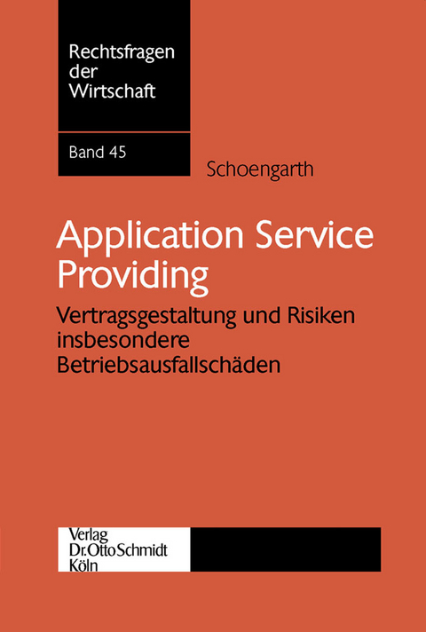 Application Service Providing -  Anita Schoengarth