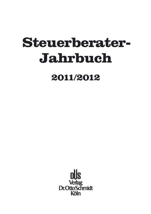 Steuerberater-Jahrbuch 2011/2012 - 