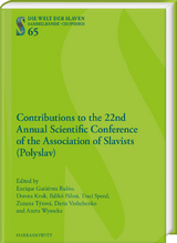 Contributions to the 22nd Annual Scientific Conference of the Association of Slavists (Polyslav) - 