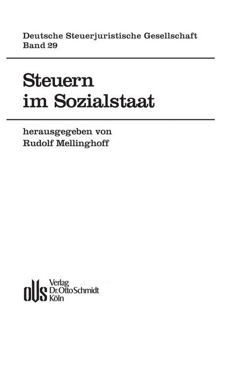 Steuern im Sozialstaat - 