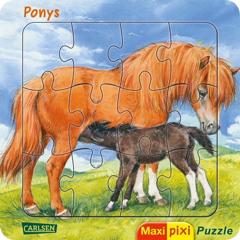 Maxi Pixi: Maxi-Pixi-Puzzle: Ponys - Milada Krautmann