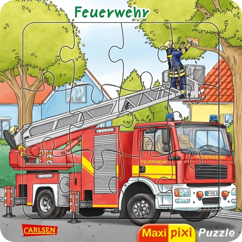 Maxi Pixi: Maxi-Pixi-Puzzle: Feuerwehr - Niklas Böwer