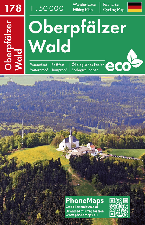 OberpfÃ¤lzer Wald, Wander - Radkarte 1 : 50 000 - 