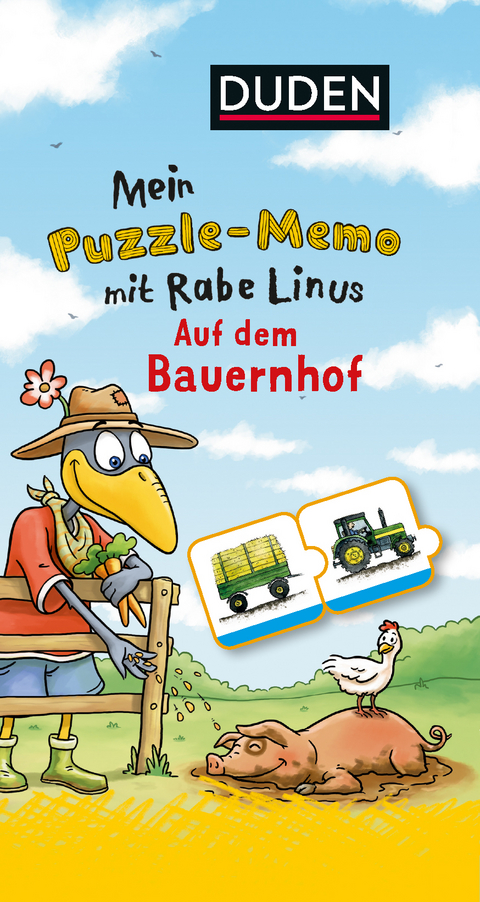 Mein Puzzlememo mit Rabe Linus – Auf dem Bauernhof - Dorothee Raab