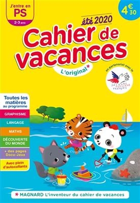 Cahier de vacances j'entre en PS, 2-3 ans : toutes les matières au programme : été 2020 - Aurélie Perrot