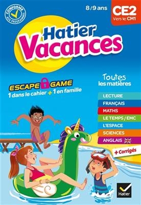 Hatier vacances, CE2 vers le CM1, 8-9 ans : conforme aux programmes