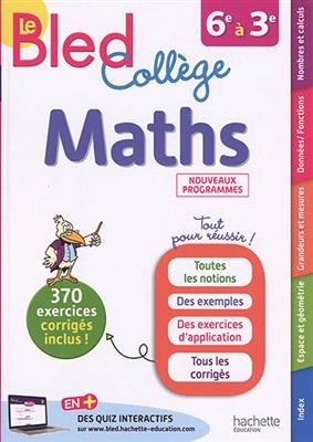 BLED Maths College 6e  a 3e