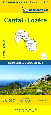 Cantal, Lozire - Michelin Local Map 330 -  Michelin