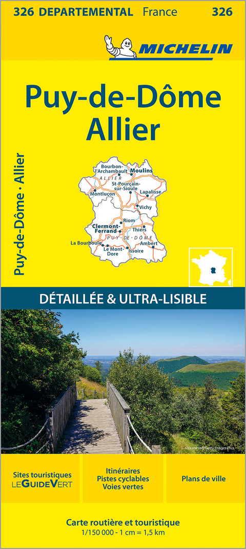 Puy-de-Dôme Allier - Michelin Local Map 326 -  Michelin