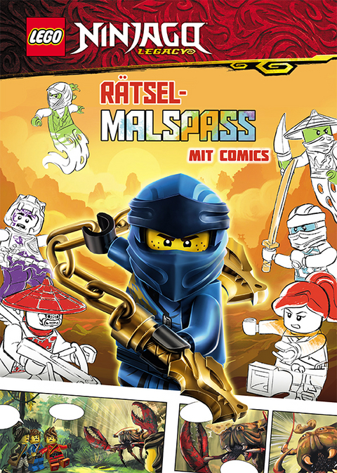 LEGO® NINJAGO® – Rätselmalspaß mit Comics