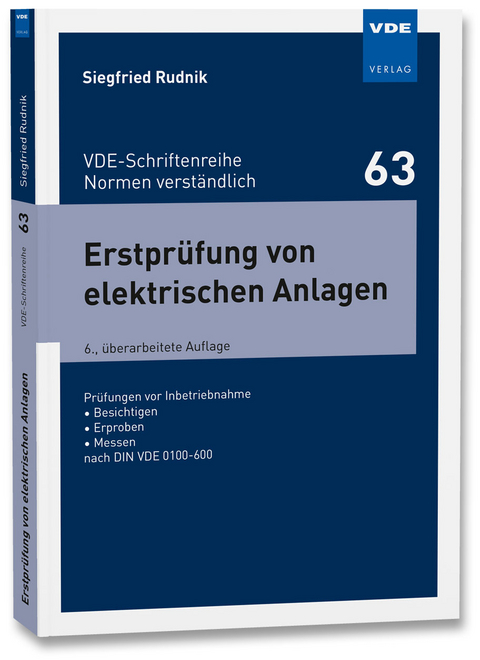 Erstprüfung von elektrischen Anlagen - Siegfried Rudnik