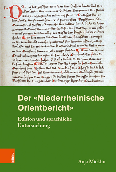 Der »Niederrheinische Orientbericht« - Anja Micklin