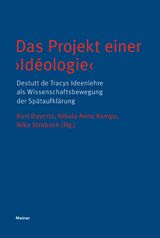 Das Projekt einer ›Idéologie‹ - 