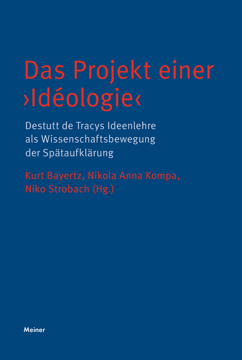 Das Projekt einer ›Idéologie‹ - 