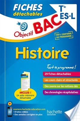 Histoire terminale ES-L : 29 fiches détachables - Arnaud Léonard