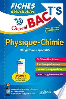 Physique chimie  terminale S : obligatoire + spécialité : 58 fiches détachables - J.-P. Durandeau, J.-P. Devalance, R Martegoutes