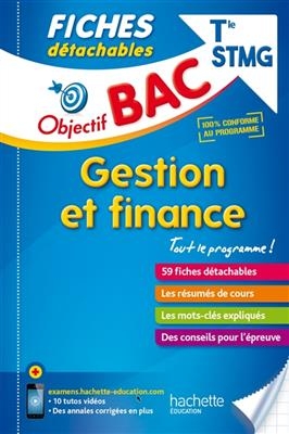 Gestion et finance terminale STMG : 59 fiches détachables - Sacha Tisserand