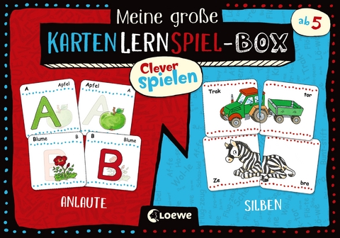 Clever spielen - Meine große KartenLernSpiel-Box - Anlaute/Silben