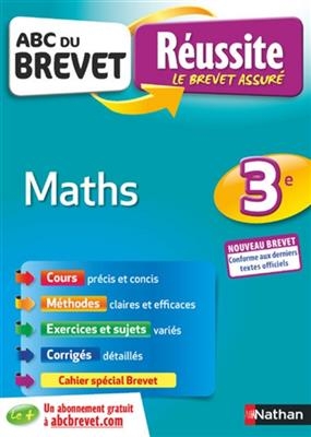 Maths 3e : nouveau brevet - Carole Feugère, Gilles Mora