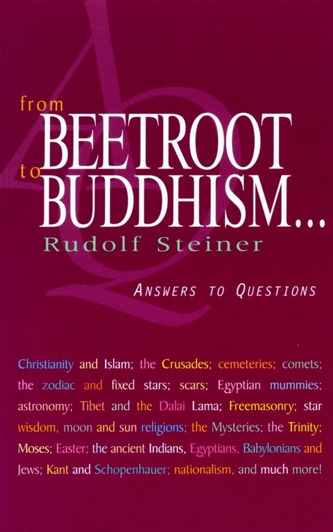 From Beetroot to Buddhism - Rudolf Steiner