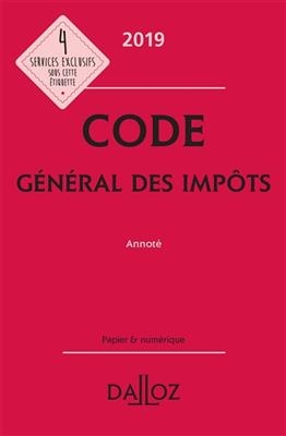 Code général des impôts 2019 : annoté