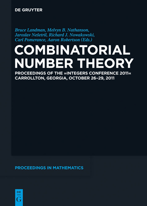 Combinatorial Number Theory - 