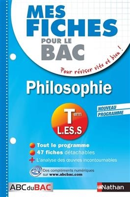 Philosophie, terminale L, ES, S : nouveau programme