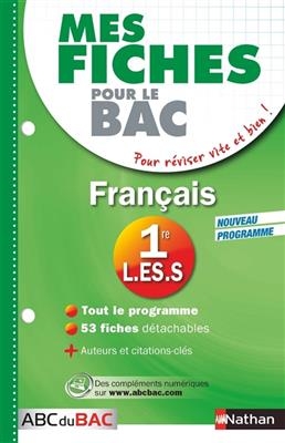 Français première L, ES, S : mes fiches ABC du bac - Anne Cassou-Noguès, Séléna Hébert, Elsa Jollès