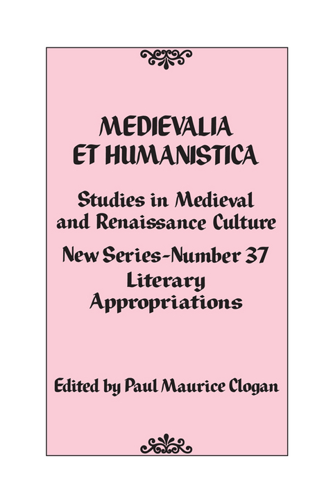 Medievalia et Humanistica, No. 37 - 