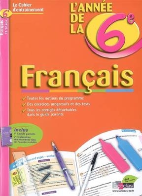 L'année de la 6e : français