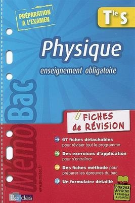 Physique, terminale S, enseignement obligatoire