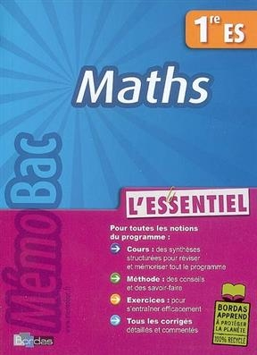 Maths 1re ES - Christiane Blanchard, Yveline Maurel