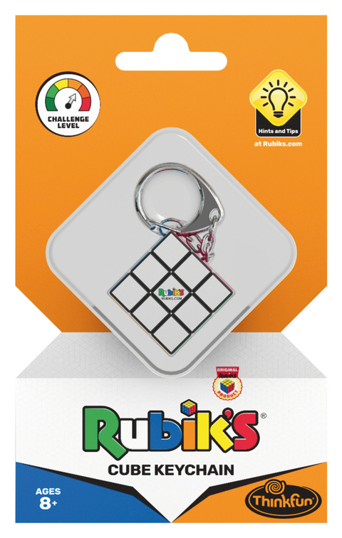 ThinkFun - 76395 - Rubik's Cube der Schlüsselanhänger. Der original 3x3 Rubik's Cube in klein für deine Schlüssel oder als stylischer Anhänger für deine Tasche.