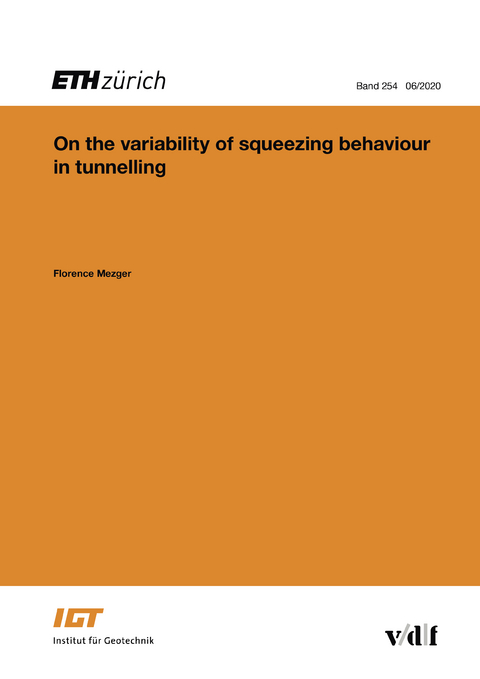 On the variability of squeezing behaviour in tunnelling - Florence Mezger